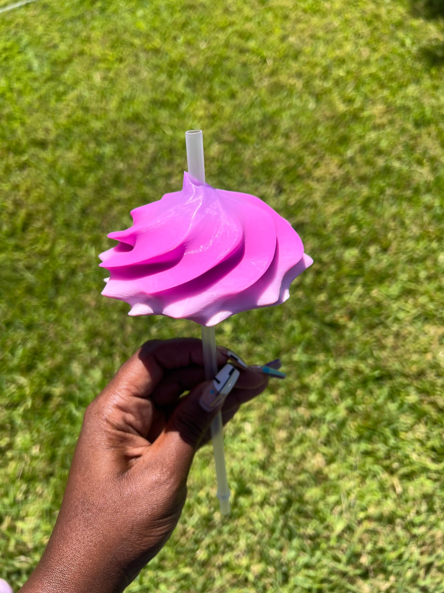 3D Colorful Whipped Topper