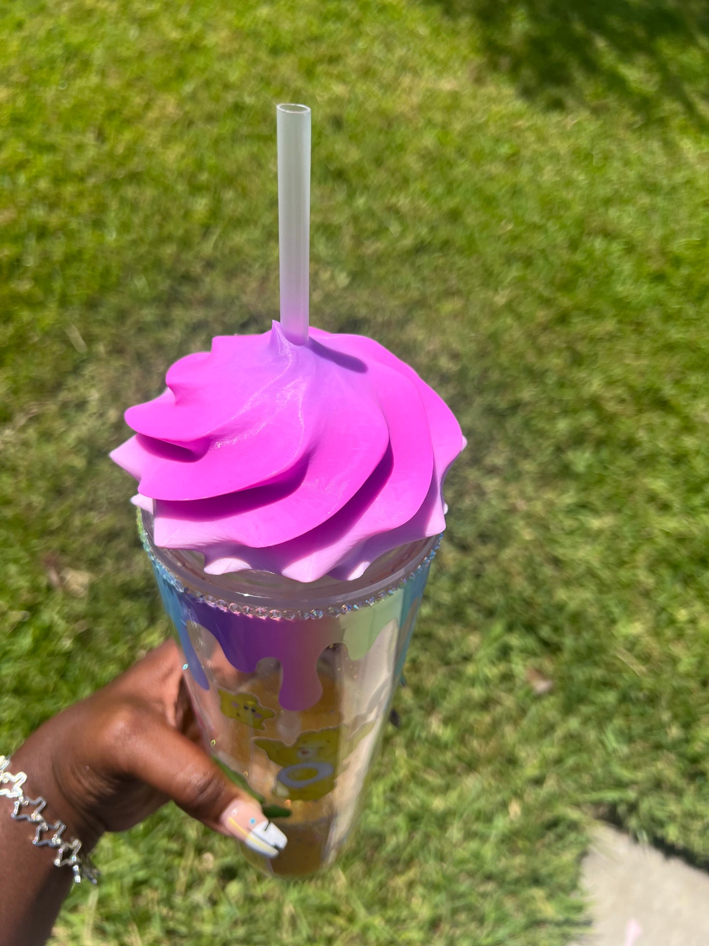 3D Colorful Whipped Topper