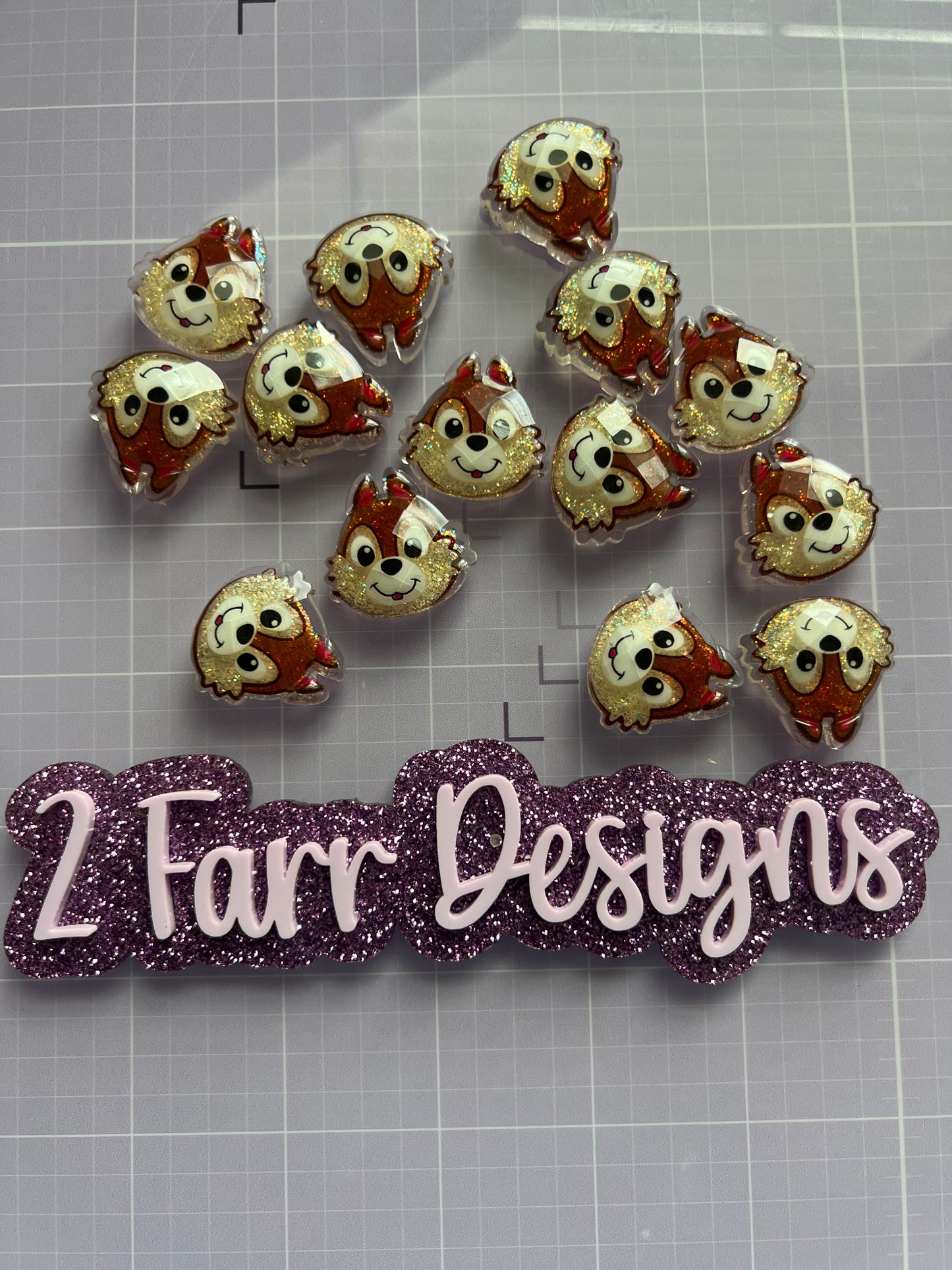 Chipmunk Resin Flatback Charms