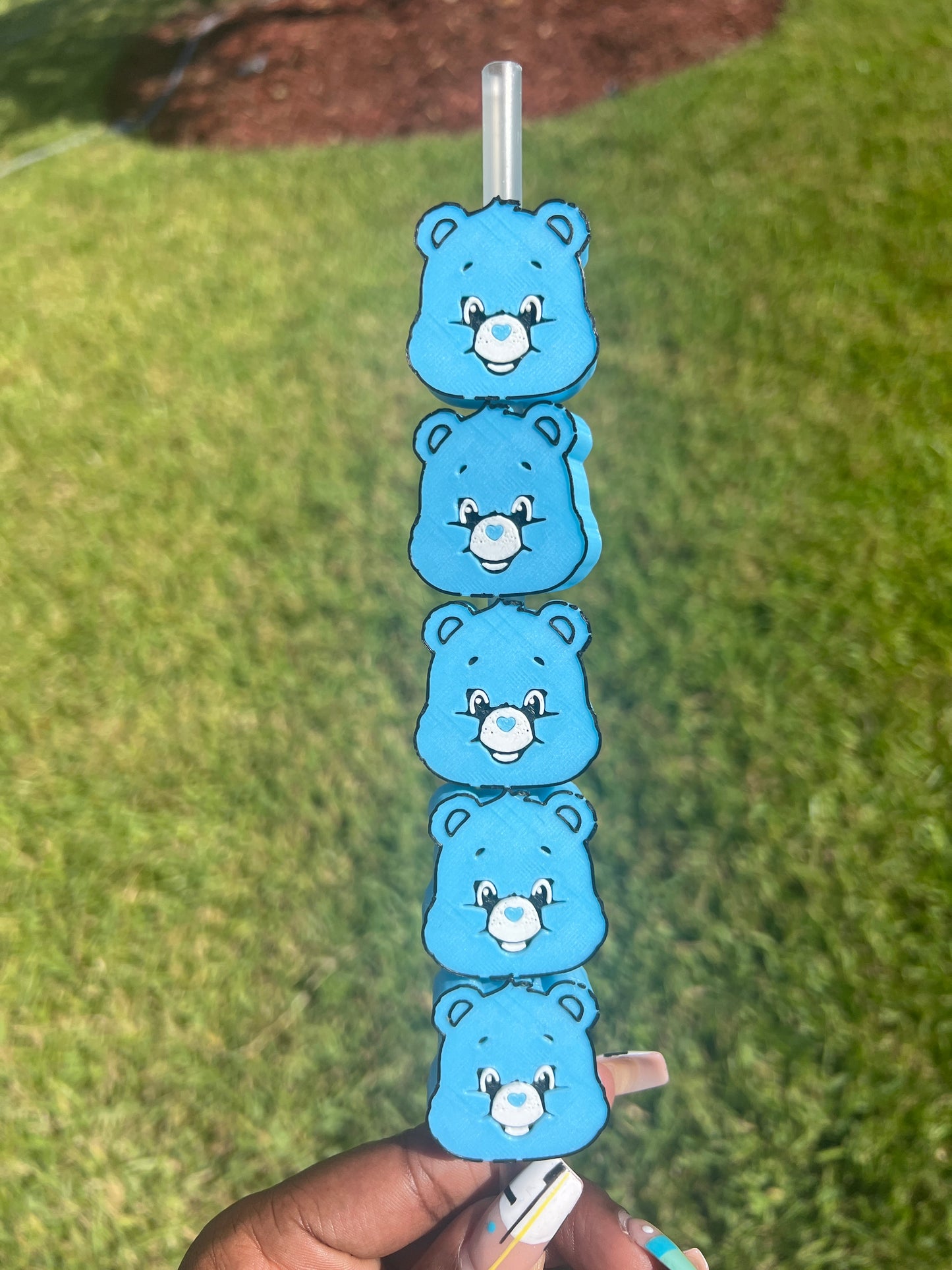 3D Bear Straw Buddy