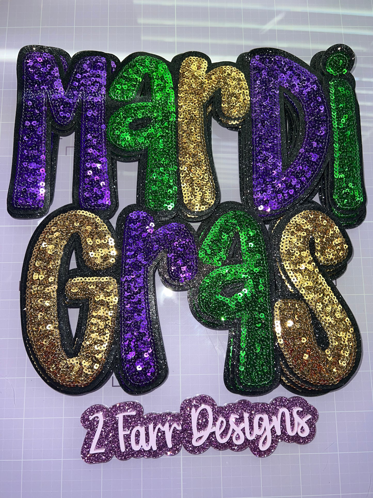 Dark Mardi Gras Patch