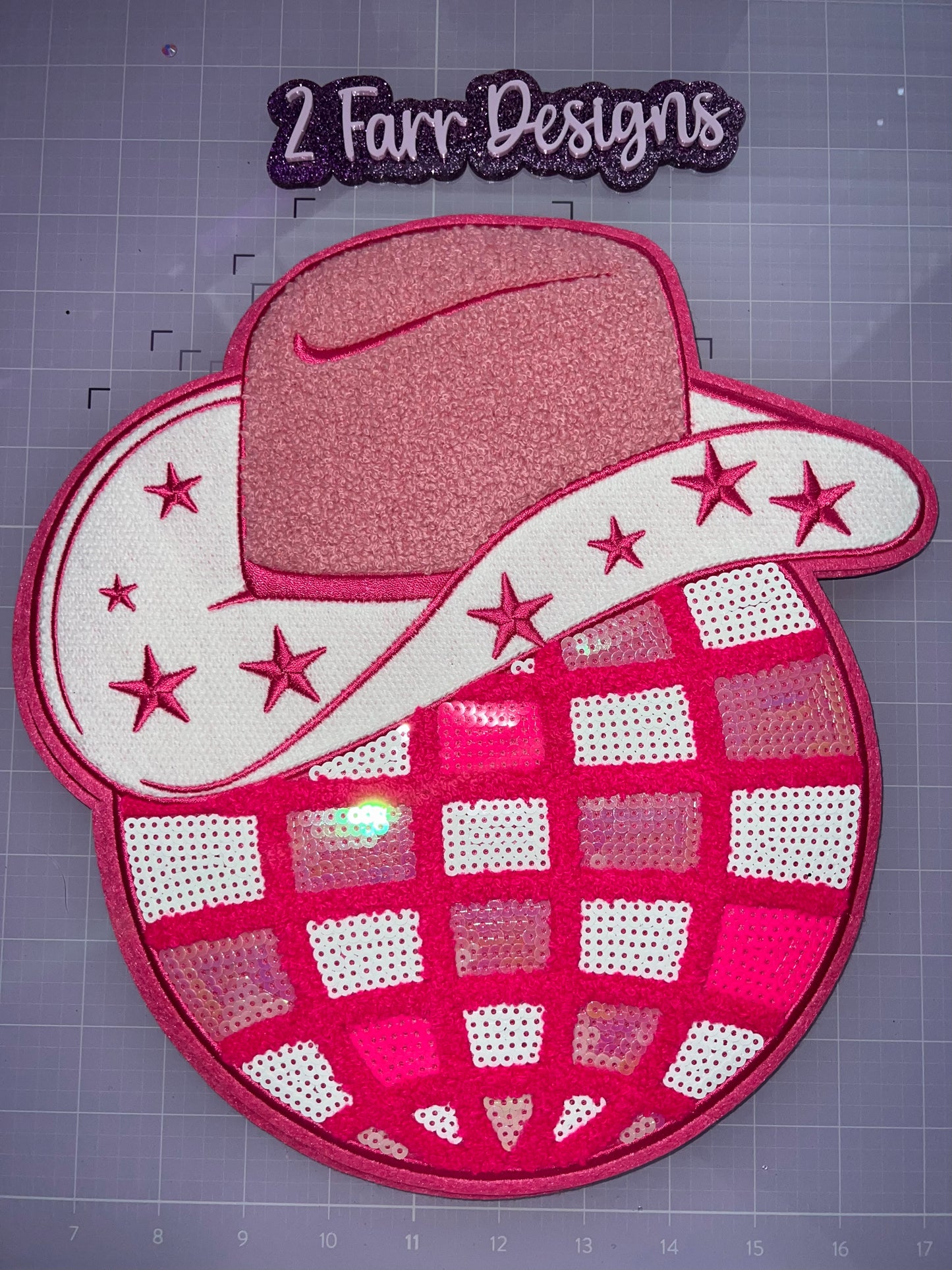Pink Cowgirl Hat Patch