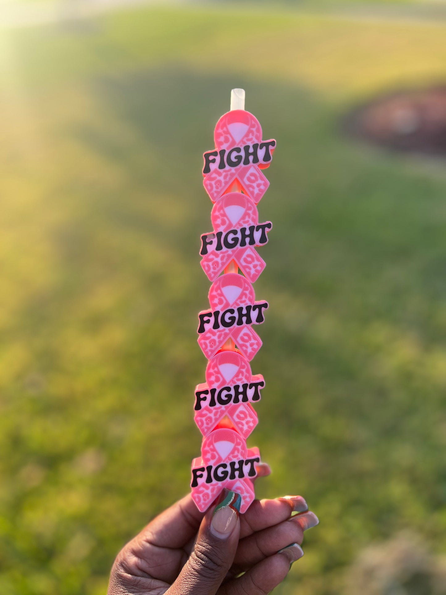 Breast Cancer Awareness Straw Buddy