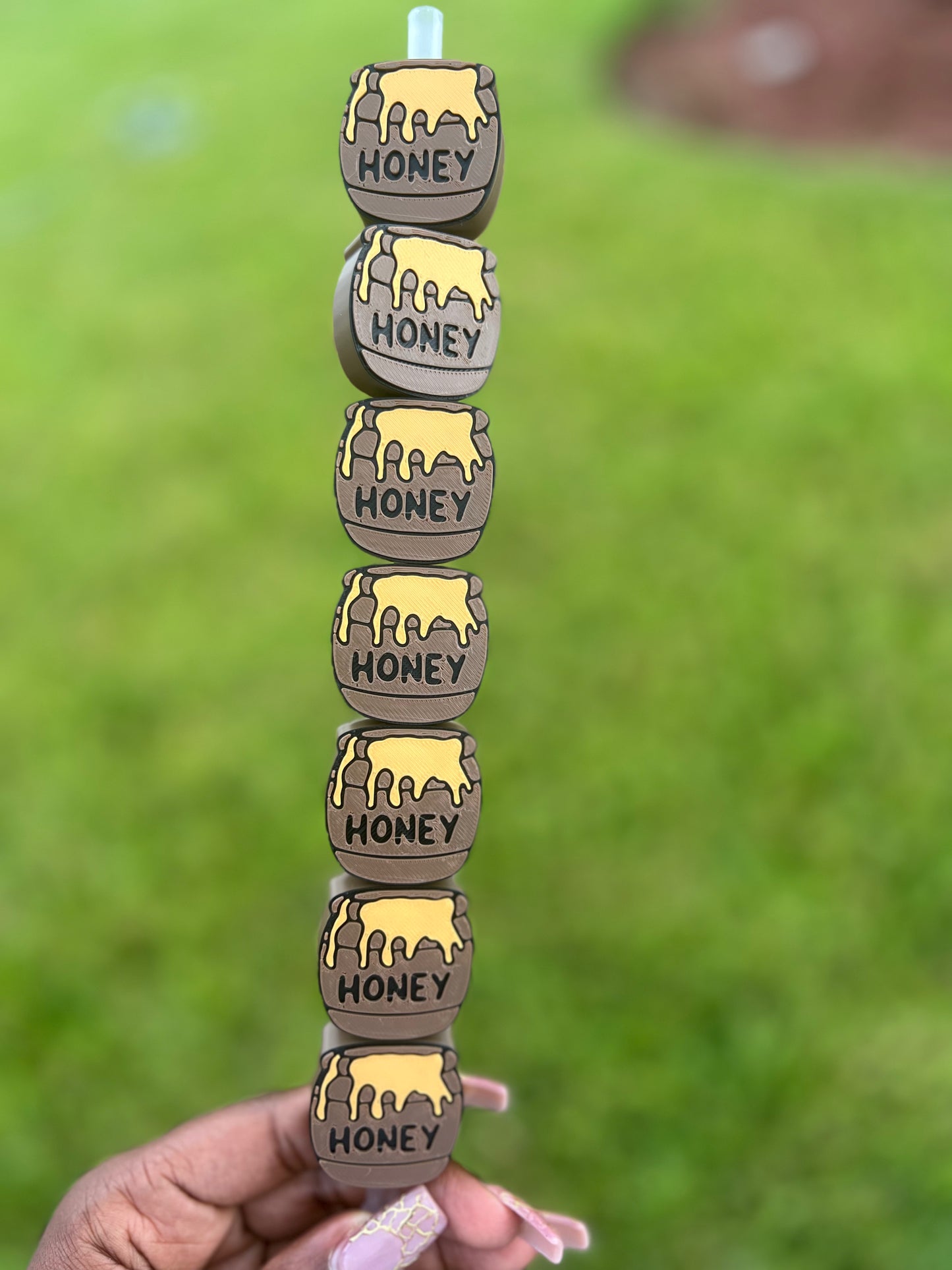 3D Honey Pot Straw Buddy