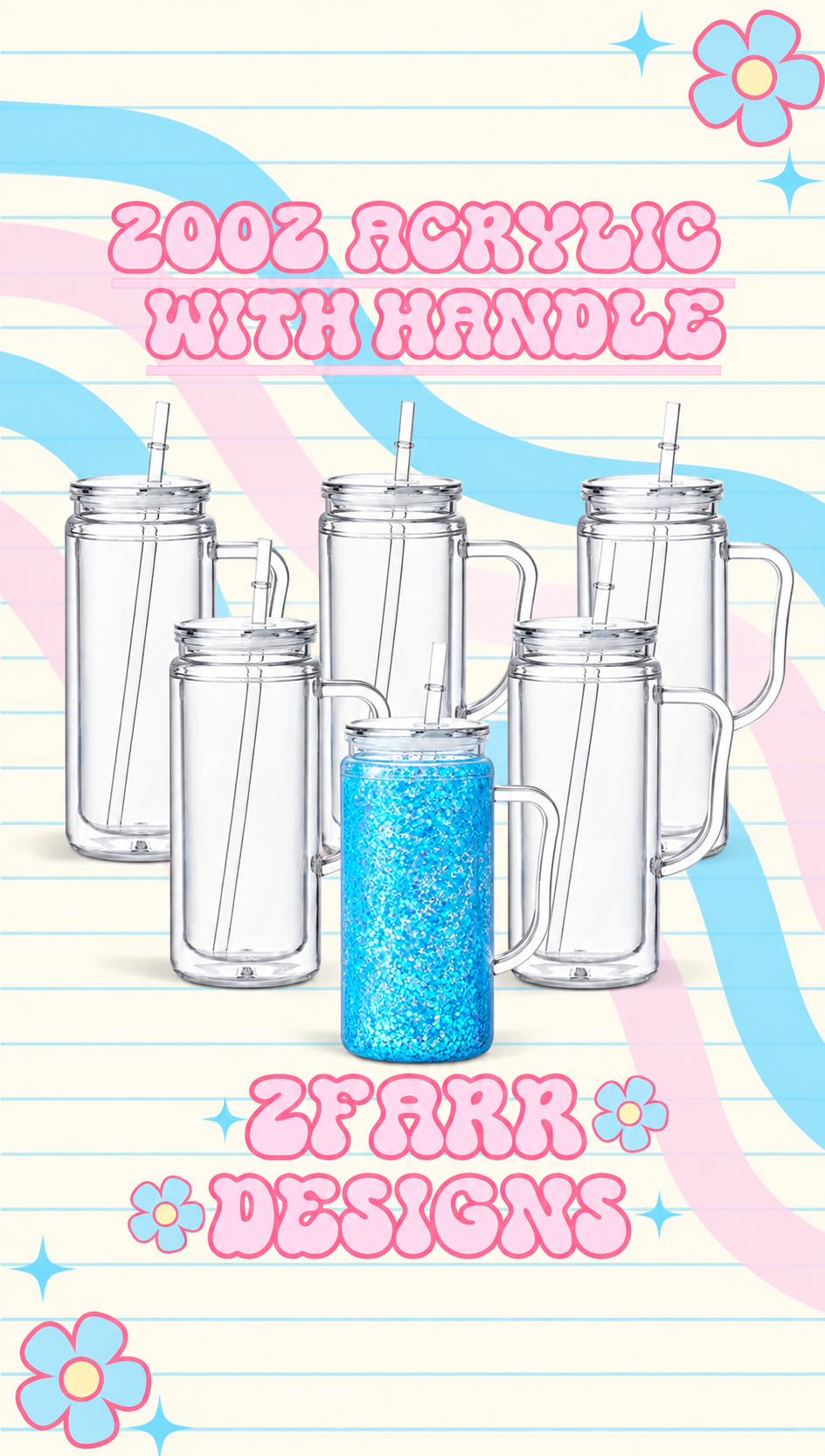 20oz Acrylic with handle