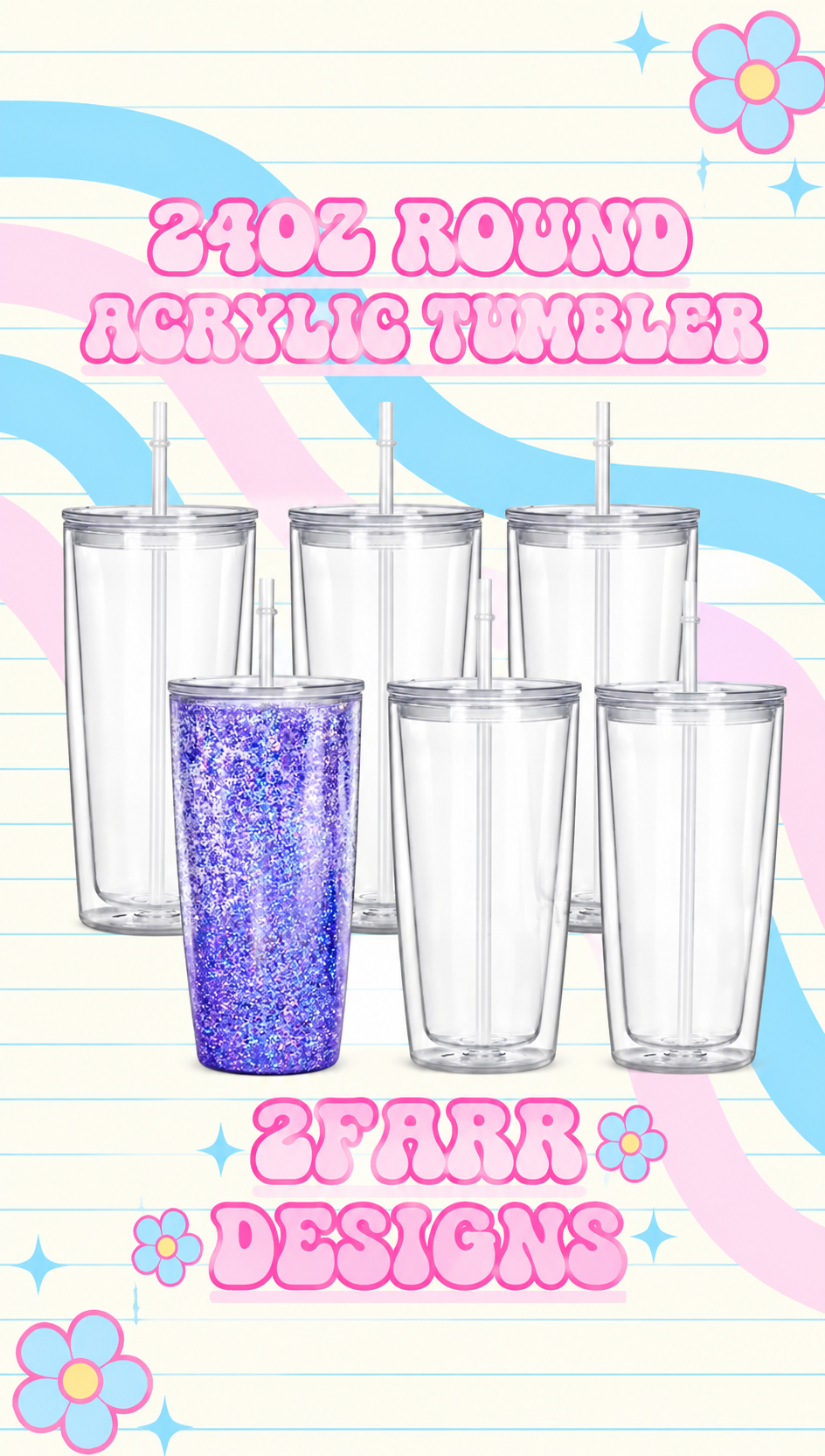24oz Round Acrylic