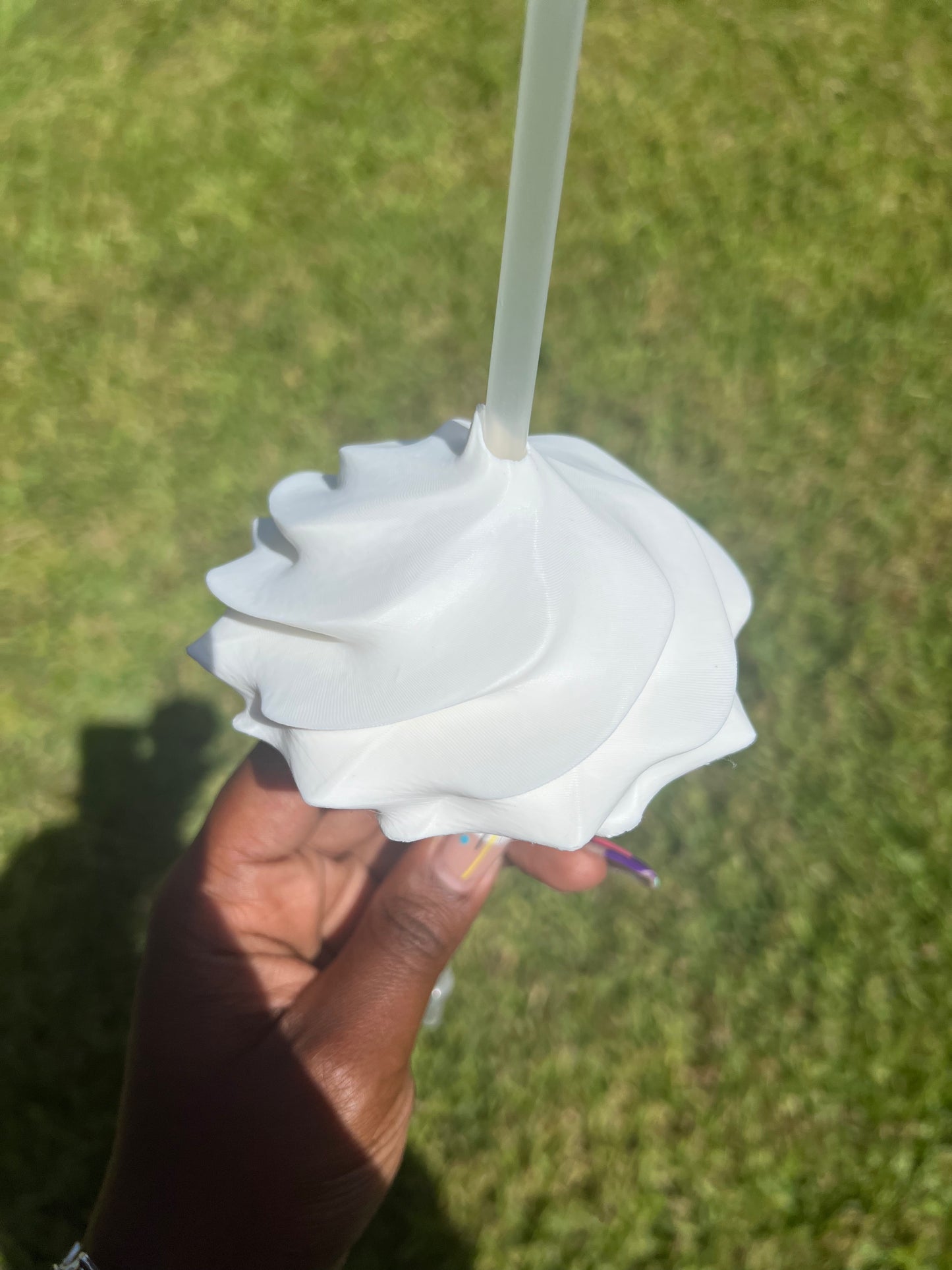 3D White Whipped Topper