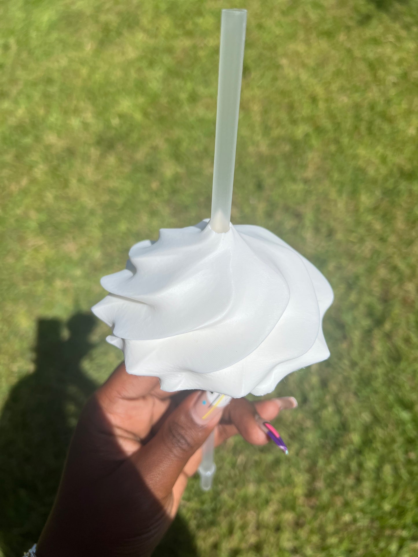 3D White Whipped Topper