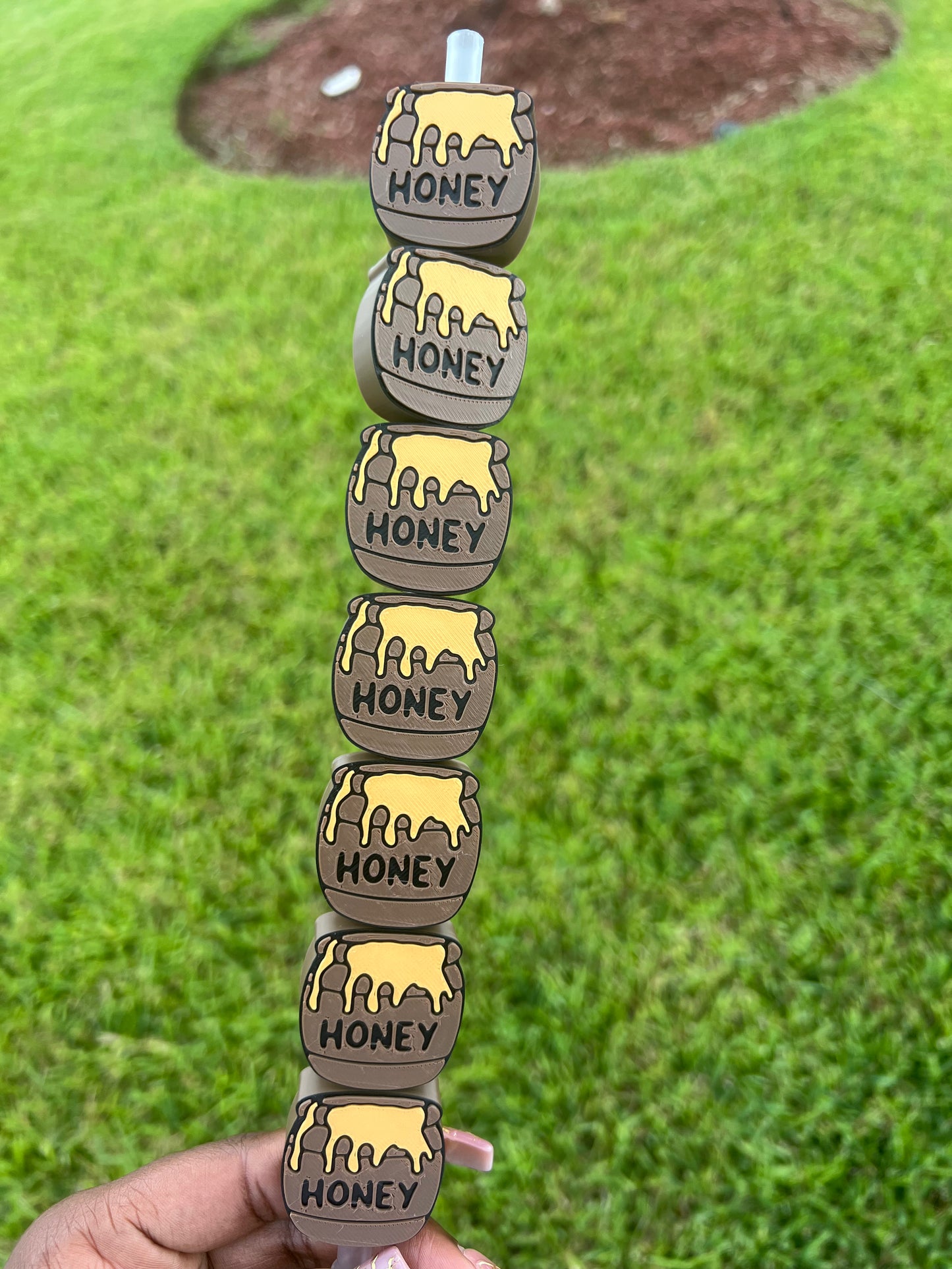 3D Honey Pot Straw Buddy