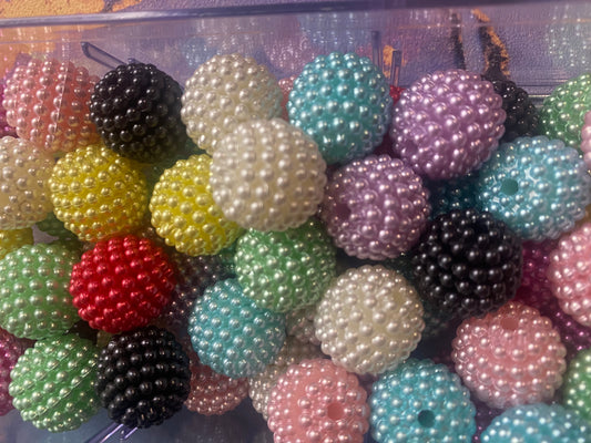 10pcs 20MM Assorted Pearl Beads