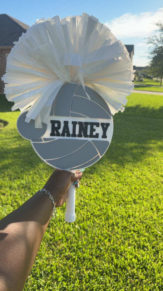 3D Custom Volleyball Spirit Sticks