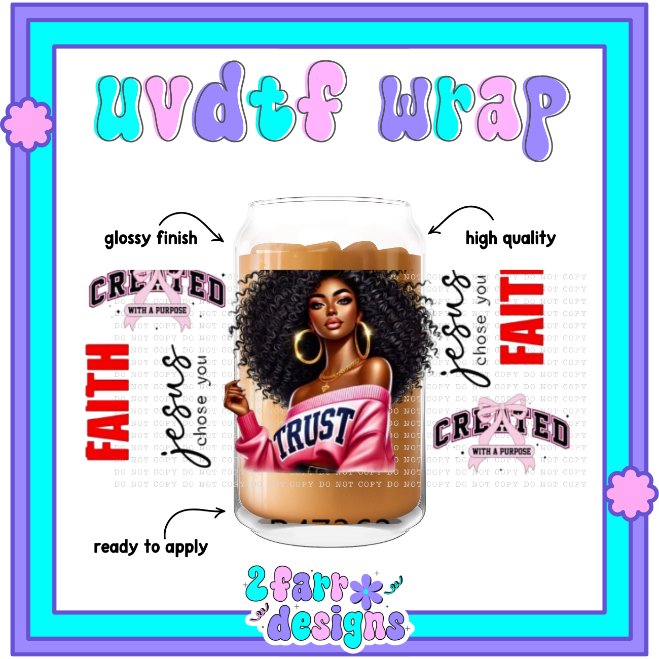 Black Girl Magic UVDTF Wrap