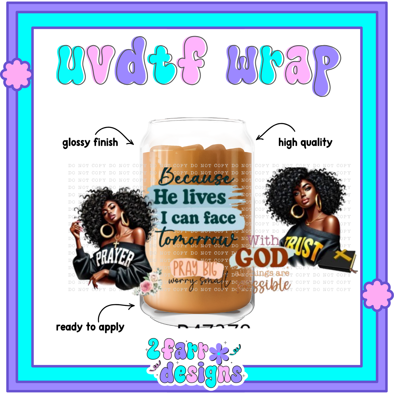 Black Girl Magic UVDTF Wrap