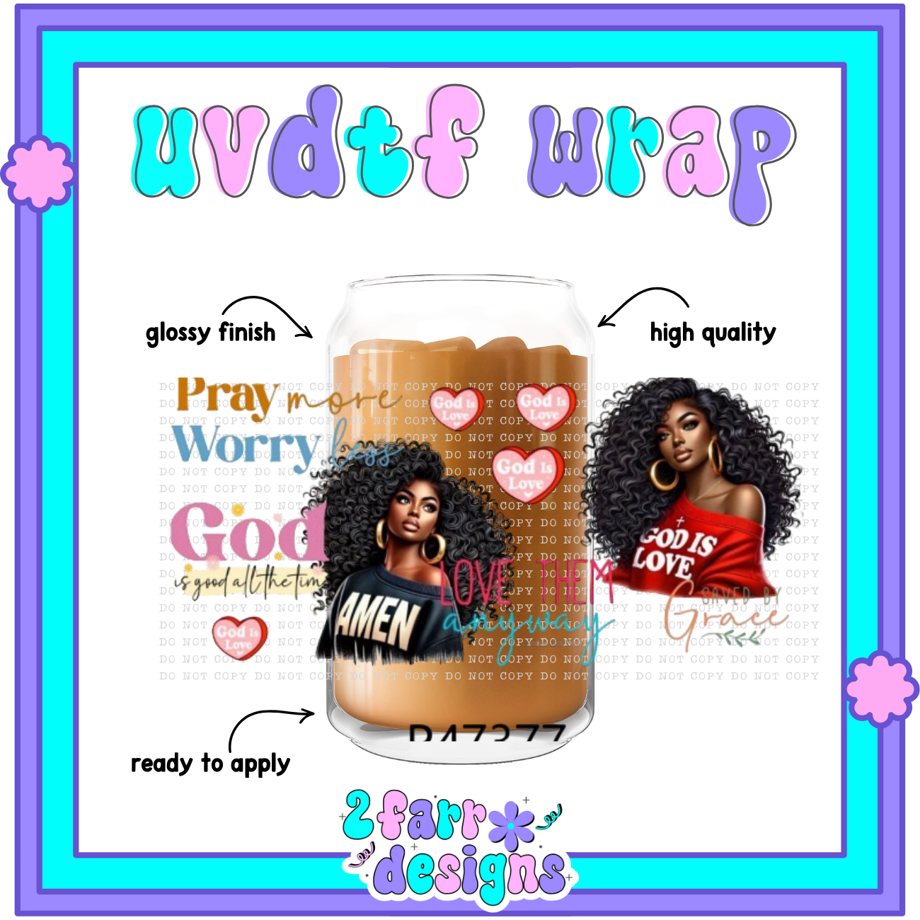 Black Girl Magic UVDTF Wrap