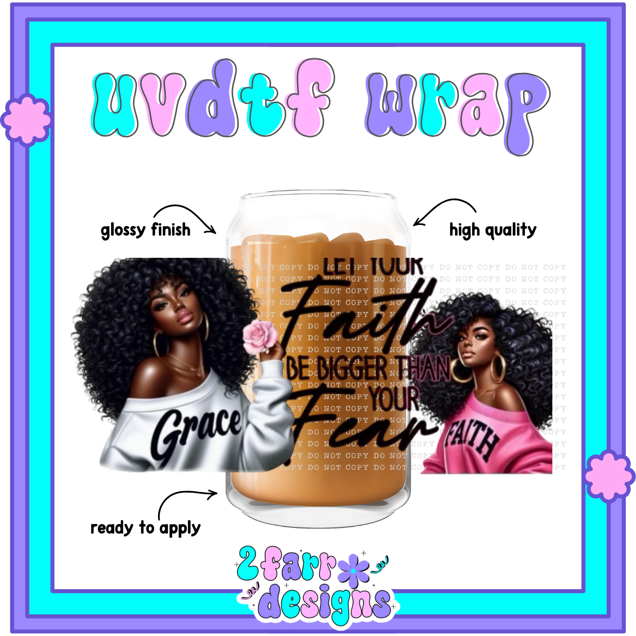 Black Girl Magic UVDTF Wrap