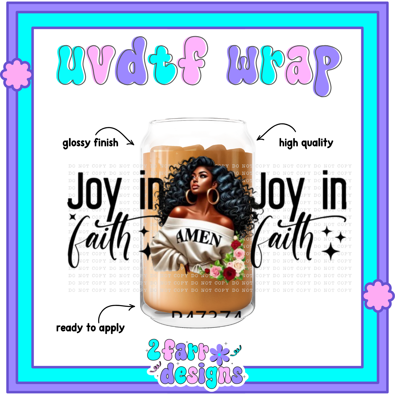 Black Girl Magic UVDTF Wrap