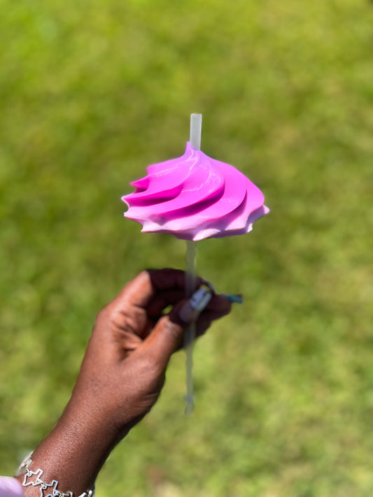 3D Colorful Whipped Topper