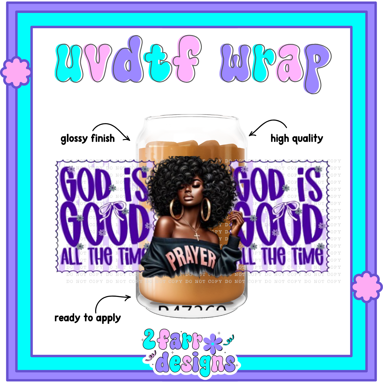 Black Girl Magic UVDTF Wrap