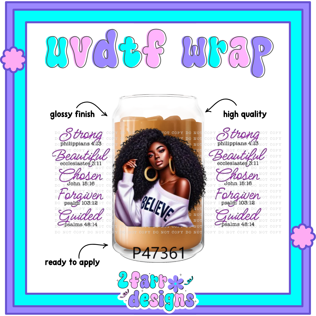 Black Girl Magic UVDTF Wrap