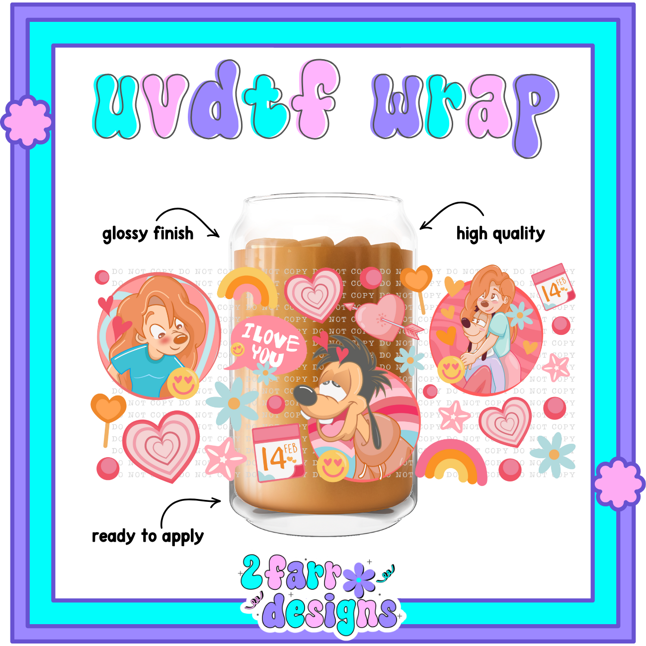 V-Day Themed UVDTF Wrap
