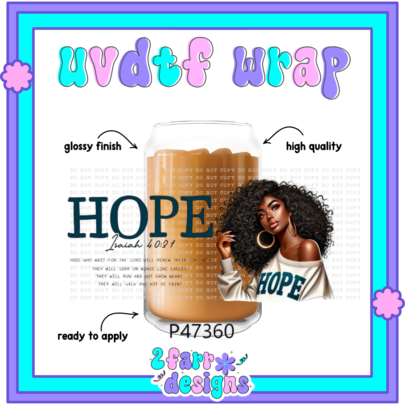 Black Girl Magic UVDTF Wrap