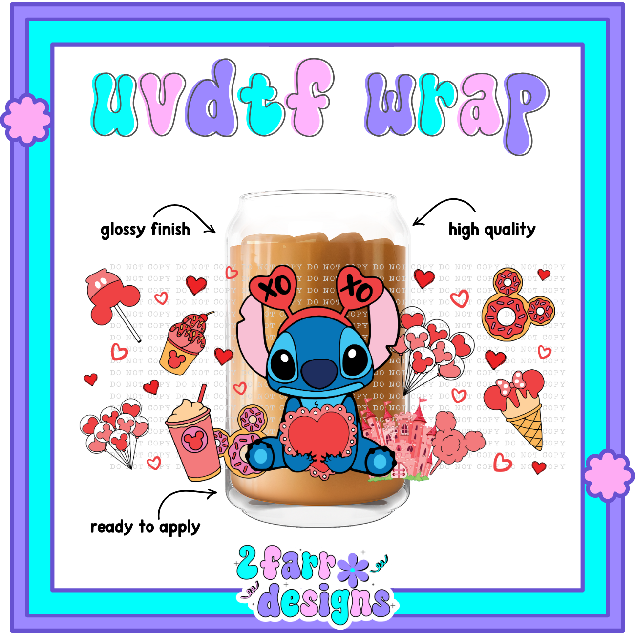 V-Day Themed UVDTF Wrap