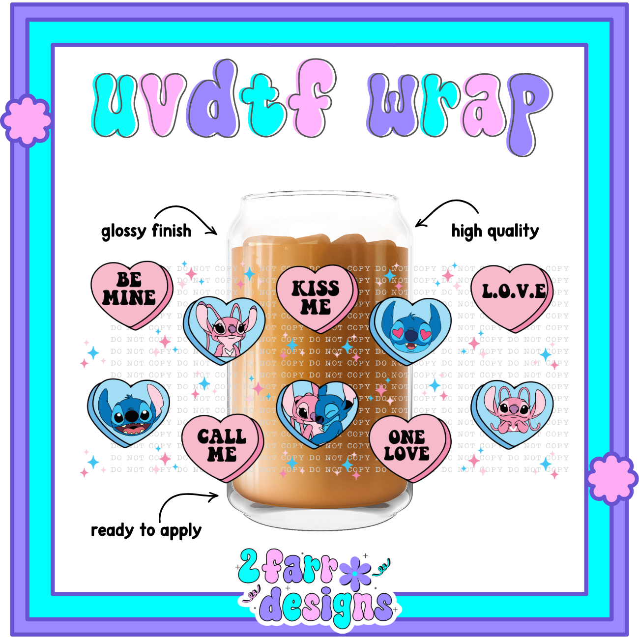V-Day Themed UVDTF Wrap