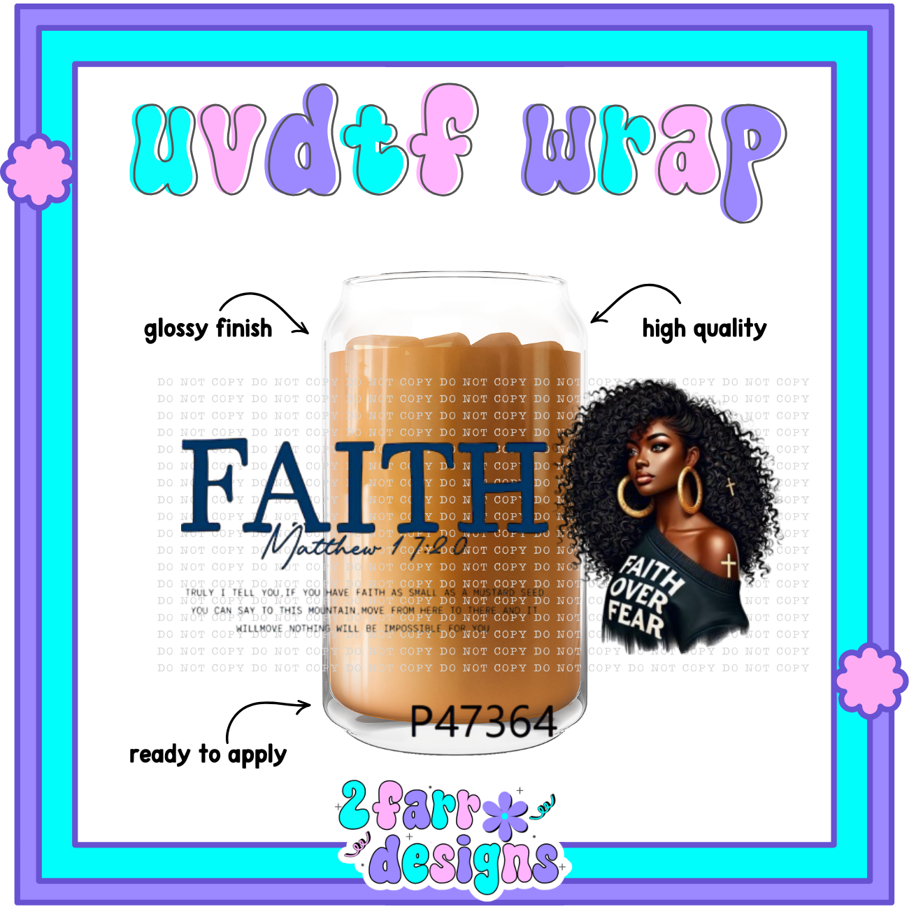 Black Girl Magic UVDTF Wrap
