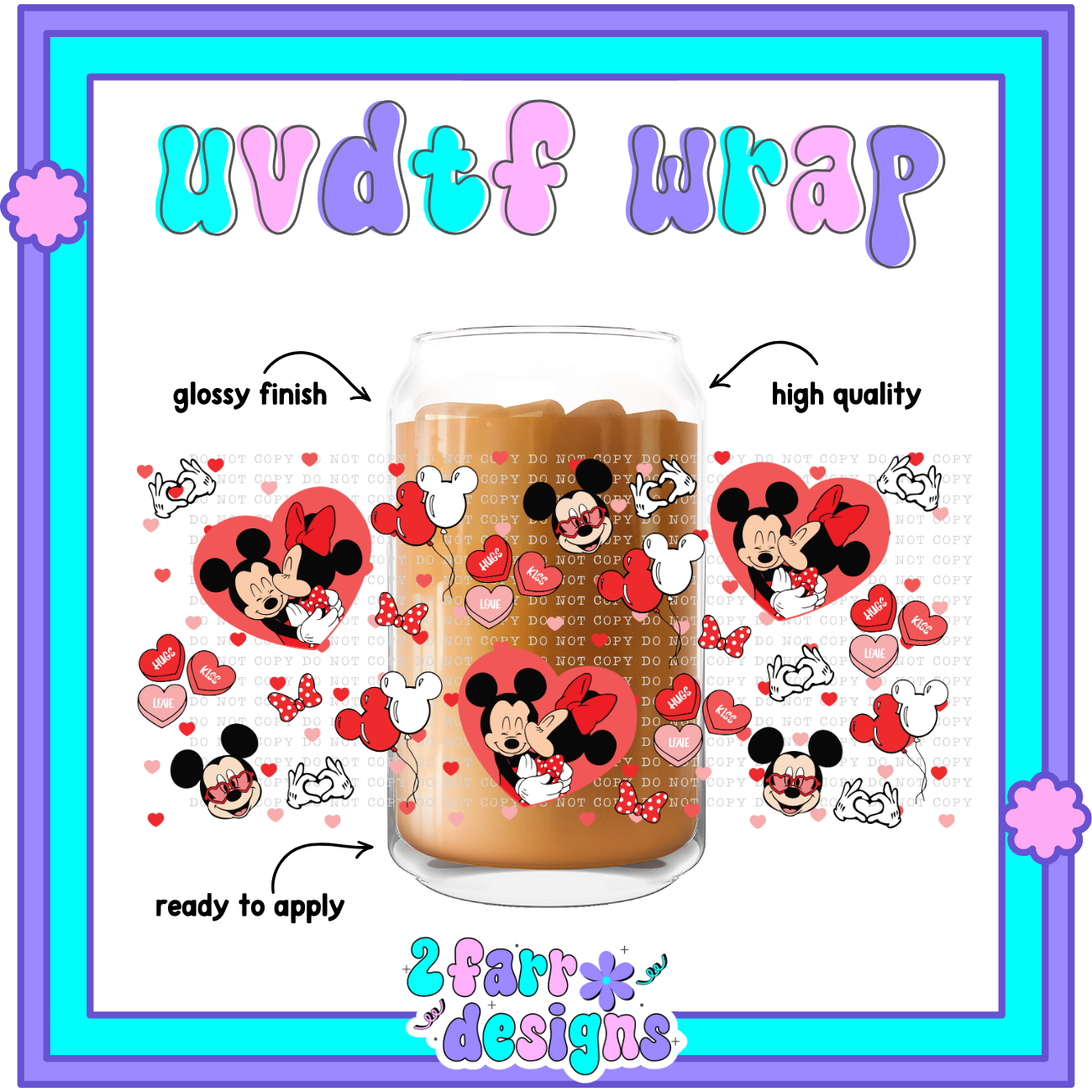 V-Day Themed UVDTF Wrap