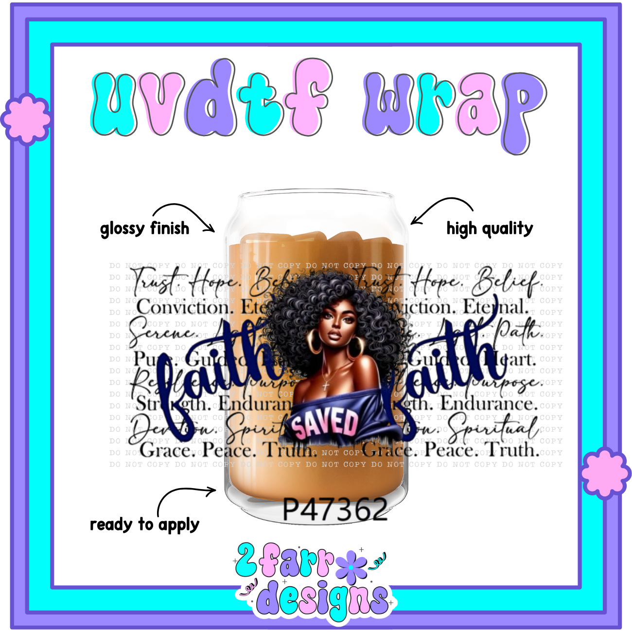 Black Girl Magic UVDTF Wrap