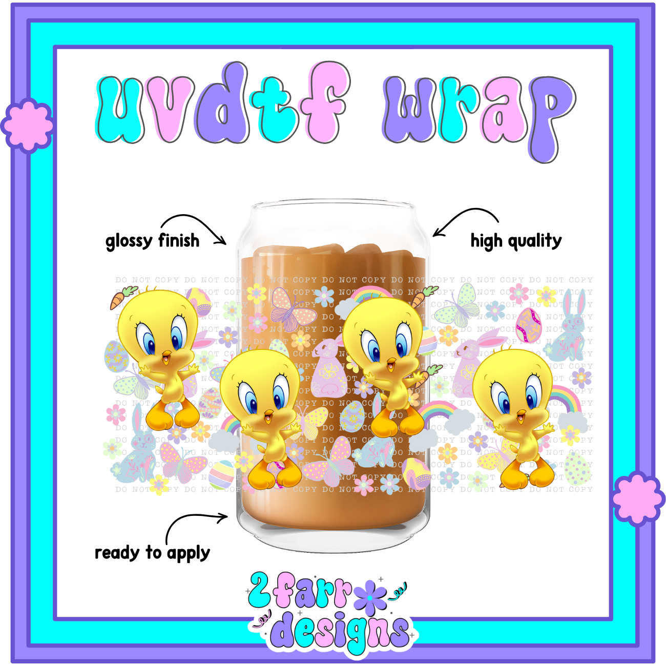16oz- Yellow Bird UVDTF Wrap