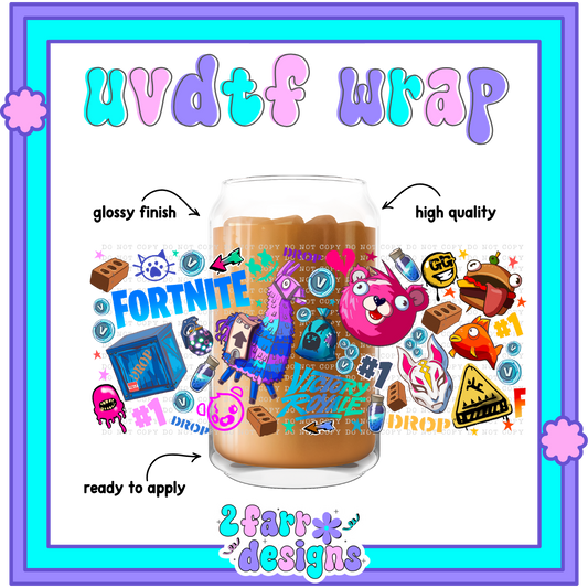 16 OZ FN Game UVDTF Wrap