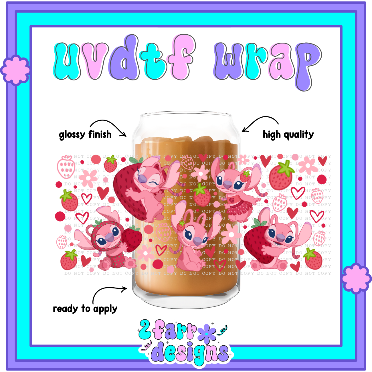 16oz- Strawberry Angel UVDTF