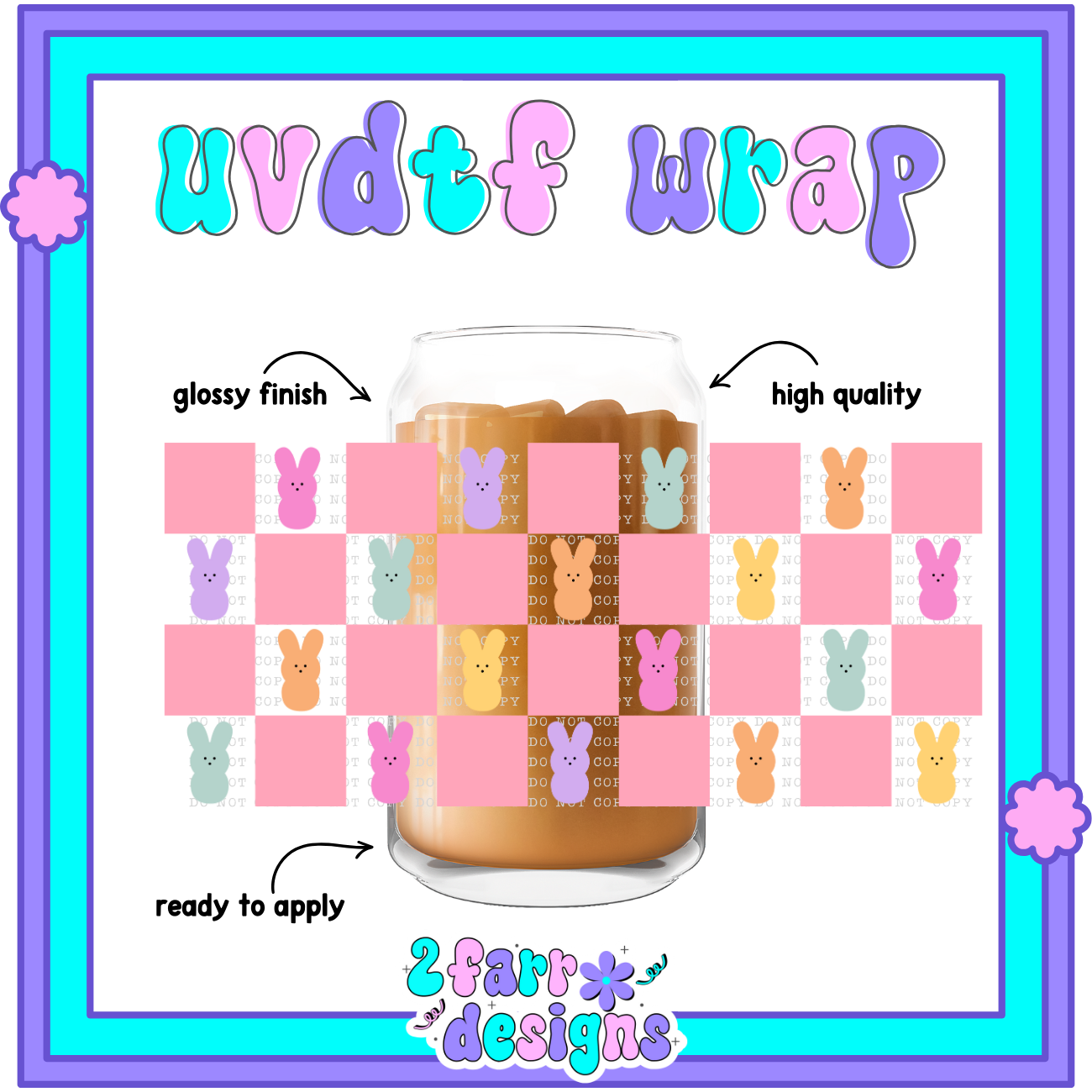 16oz Easter Themed UVDTF Wrap