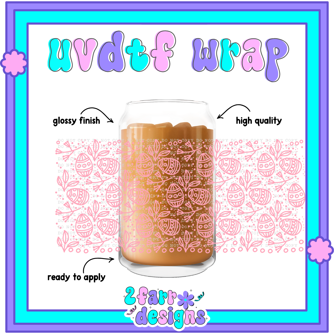 16oz Easter Themed UVDTF Wrap
