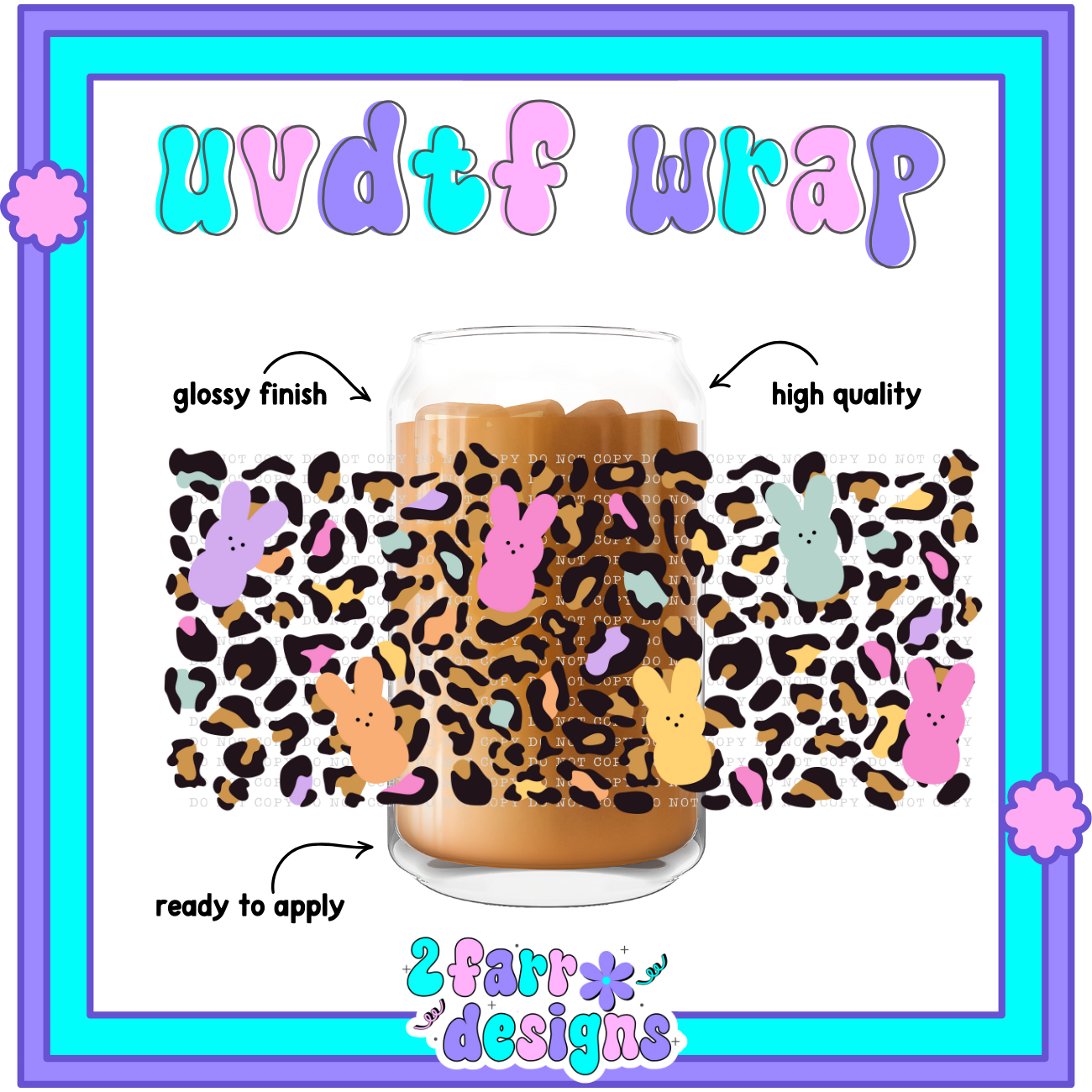 16oz Easter Themed UVDTF Wrap
