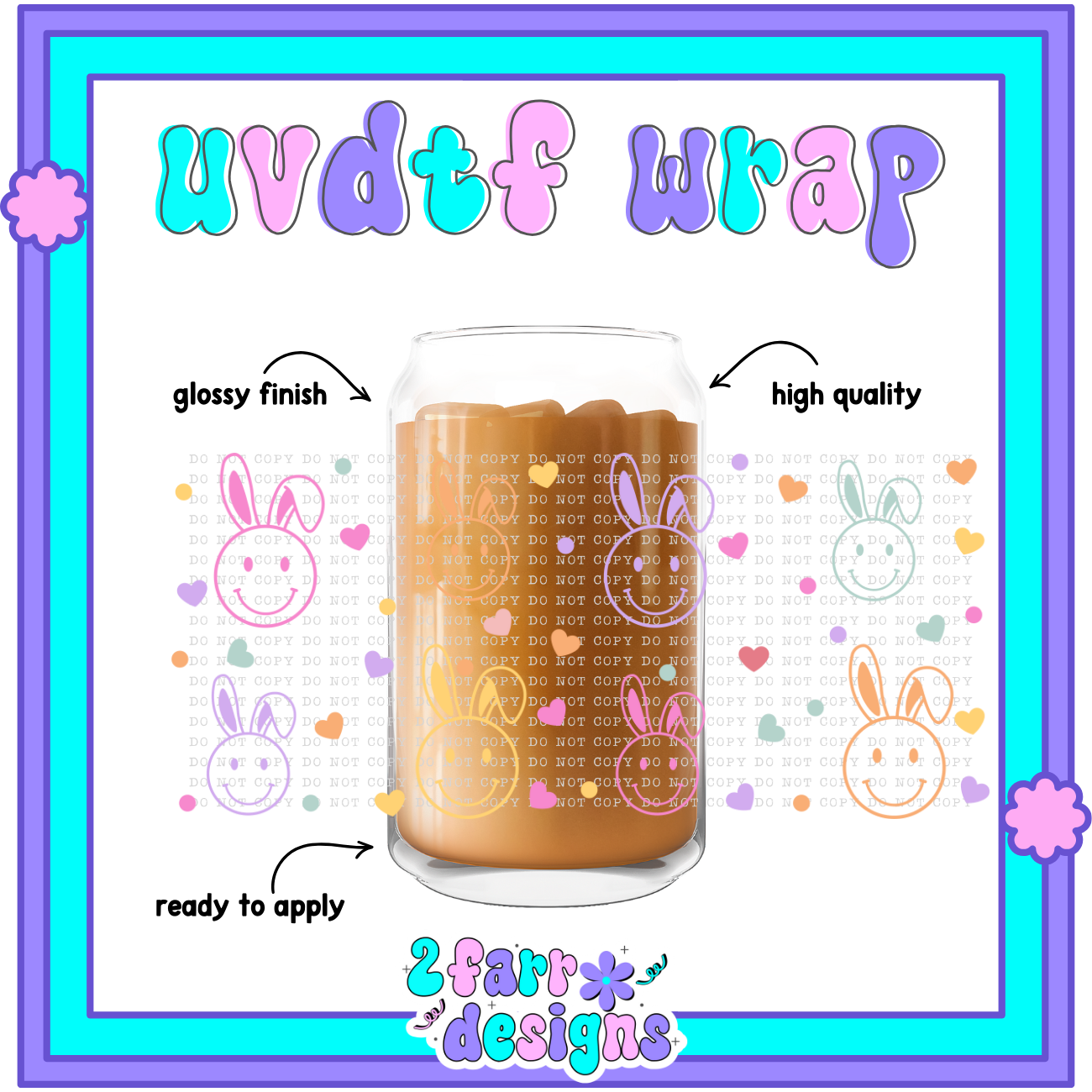 16oz Easter Themed UVDTF Wrap