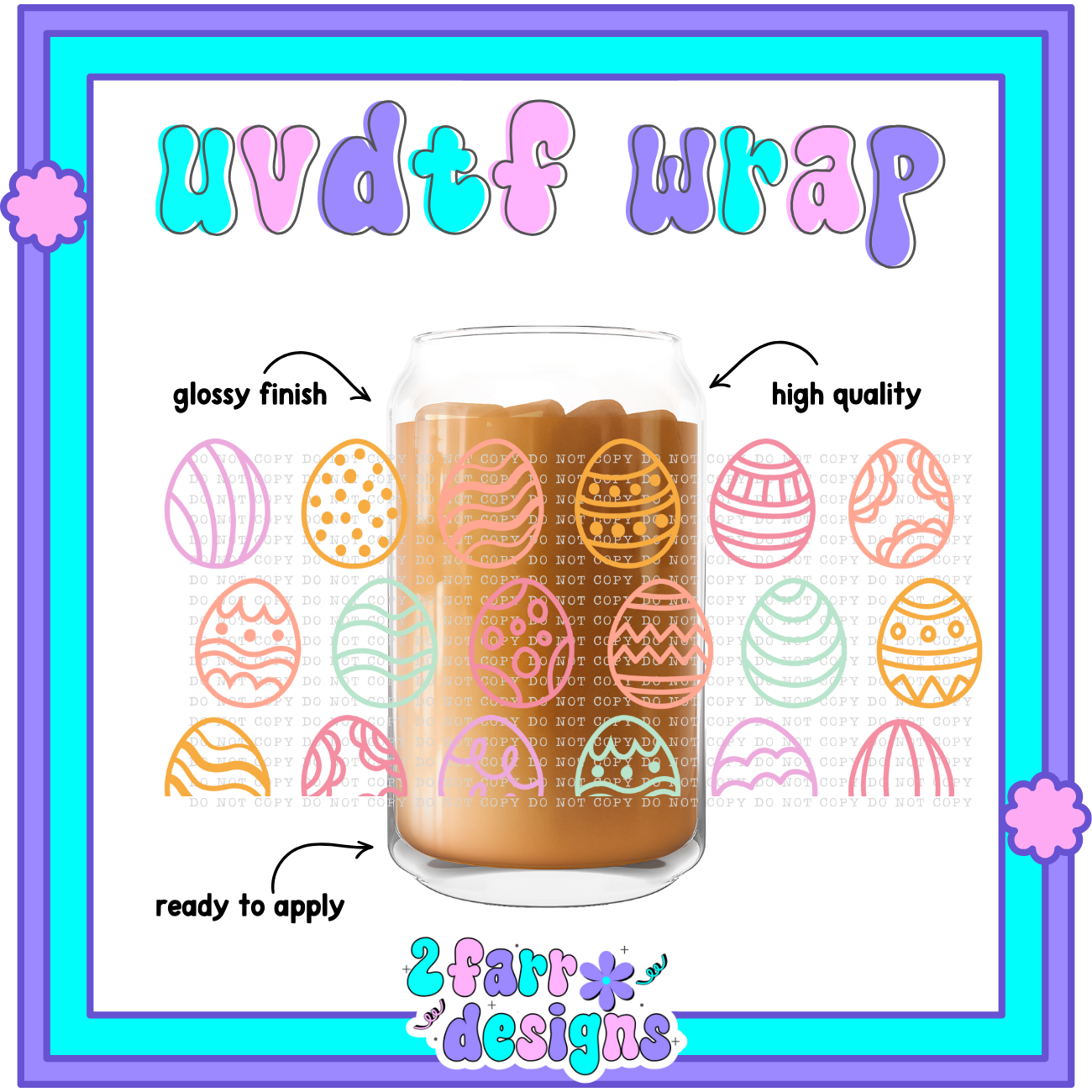 16oz Easter Themed UVDTF Wrap