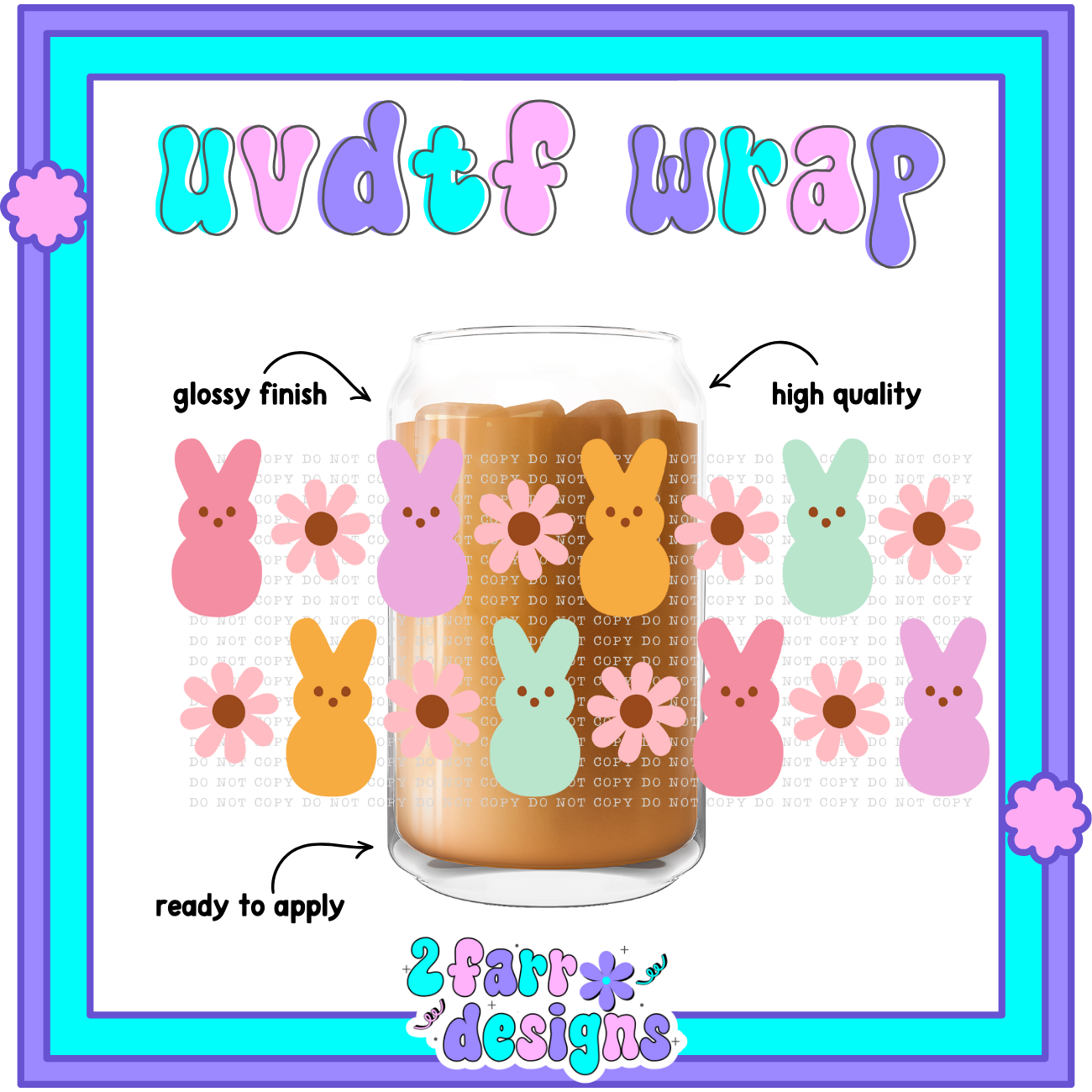 16oz Easter Themed UVDTF Wrap