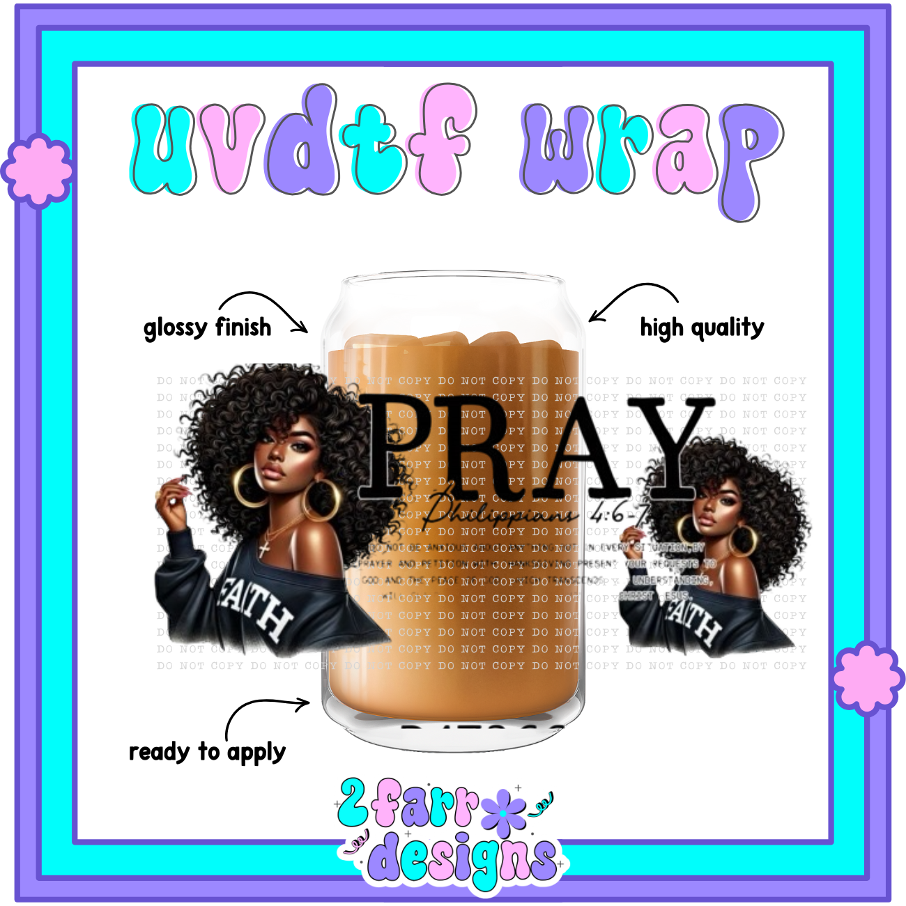 Black Girl Magic UVDTF Wrap