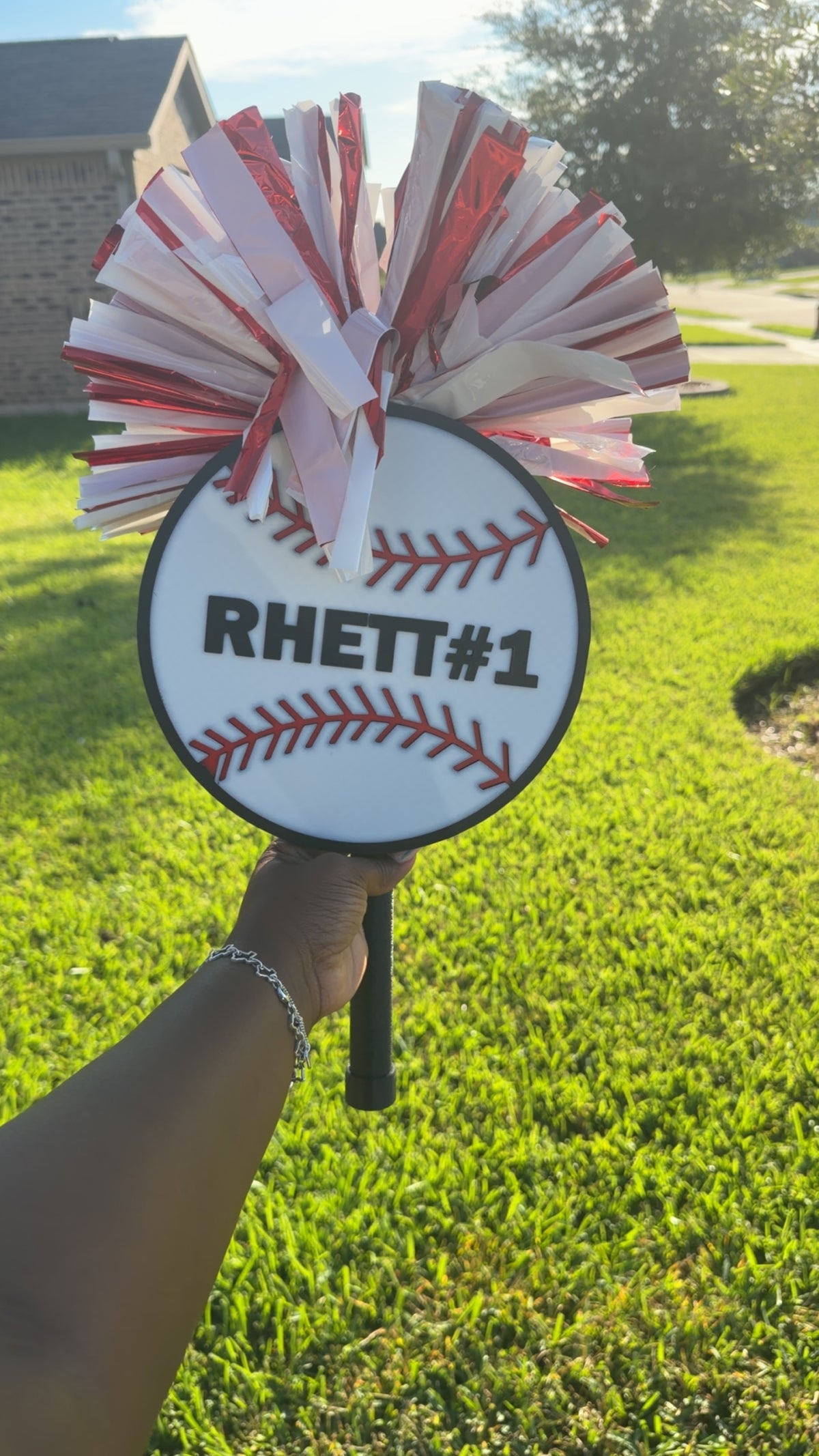 3D Custom Baseball Spirit Sticks
