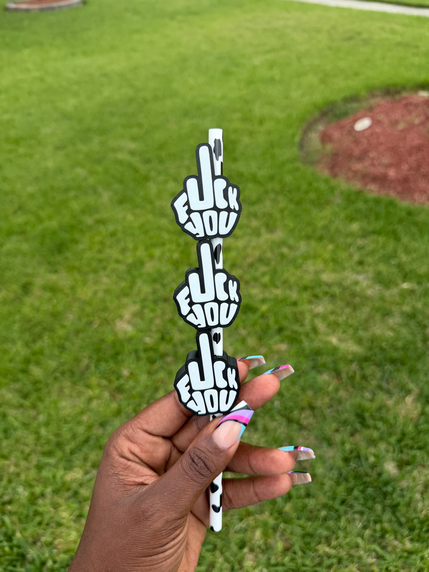 Middle finger Straw Buddy