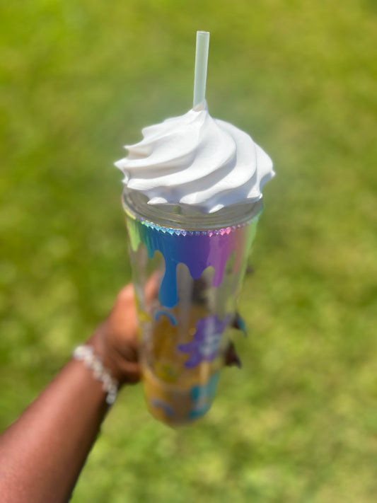 3D White Whipped Topper