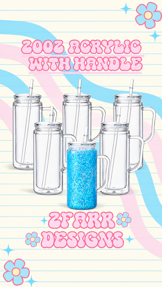20oz Acrylic with handle