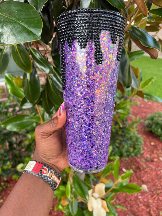 24oz Drip Acrylic Snowglobe