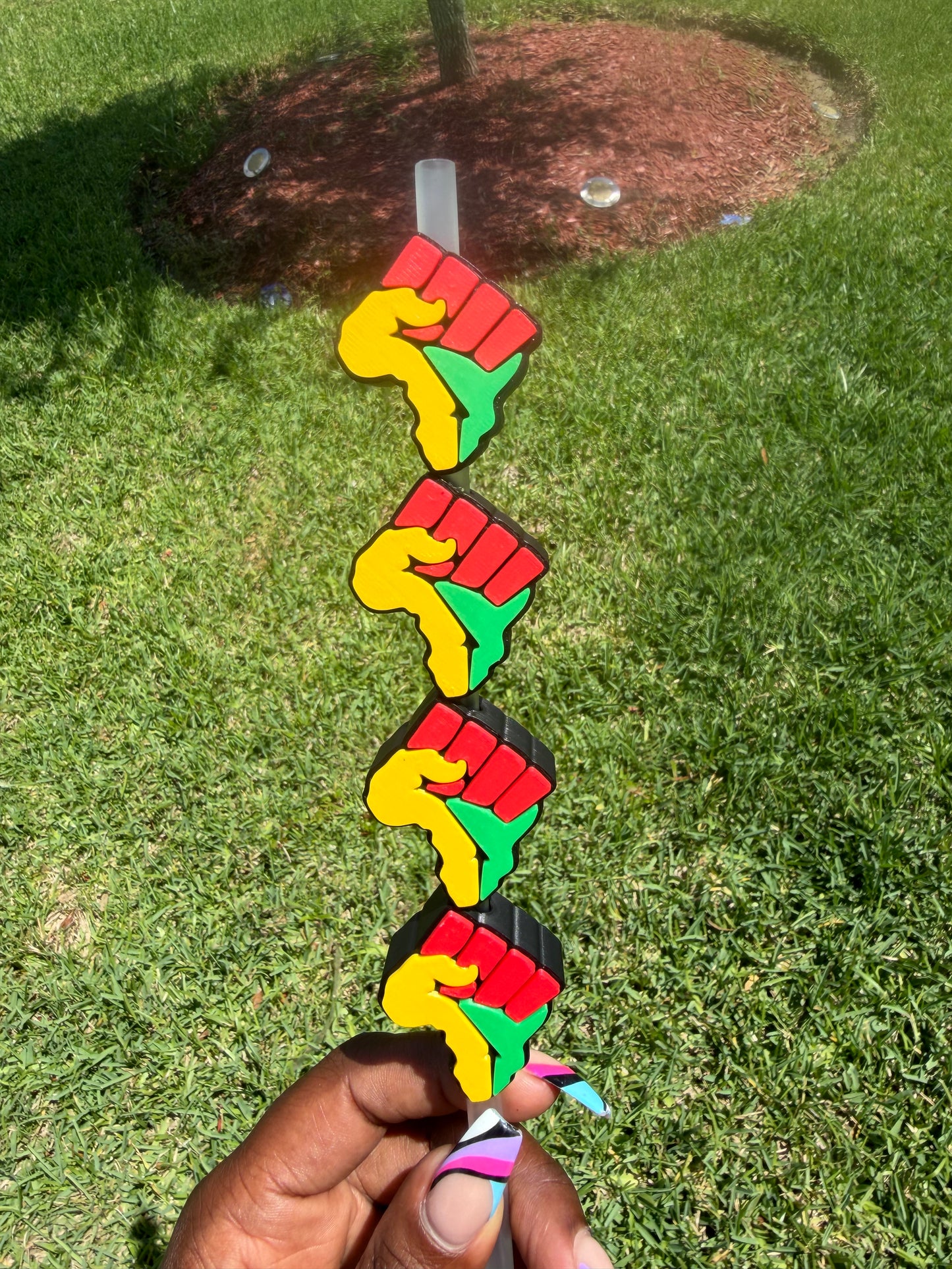 Juneteenth Fist Straw Buddy