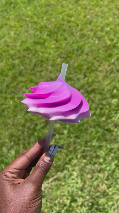 3D Colorful Whipped Topper